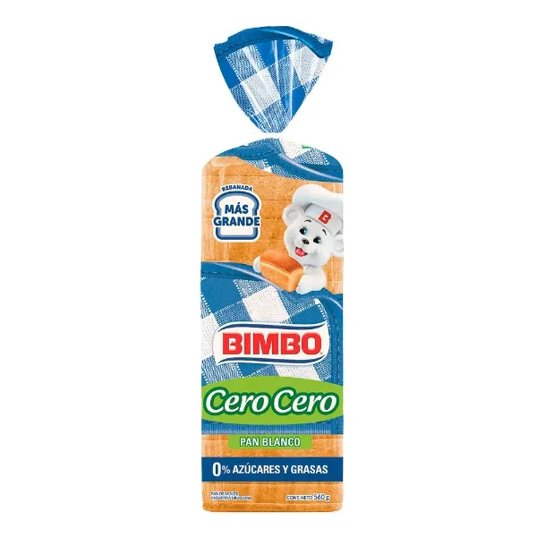 Pan Lactal Bimbo Cero Cero 580 g