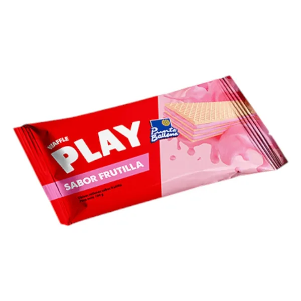 Wafer Play Punta Ballena frutilla 100 g