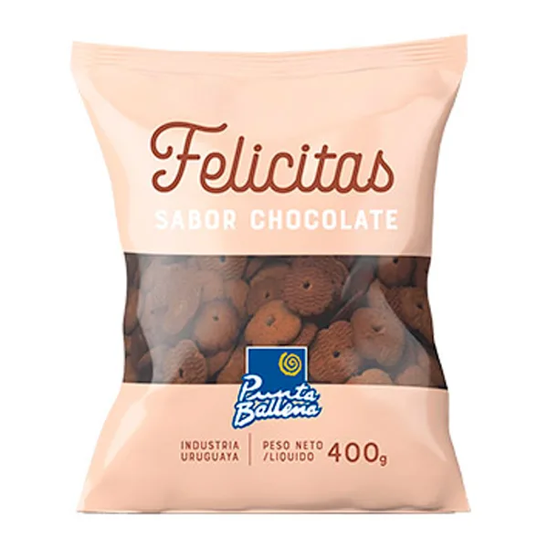 Galletitas Felicita Punta Ballena Chocolate 400 g