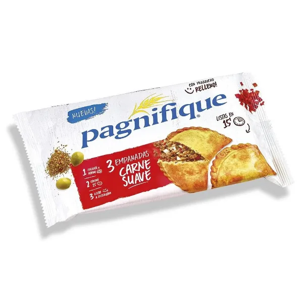 Empanadas Pagnifique carne suave 210 g 3 un.