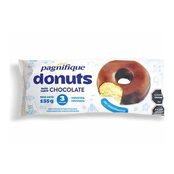 Donuts de chocolate Pagnifique 135 g 3 un.