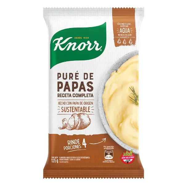 Pure de Papa Knorr Receta Completa 125 g