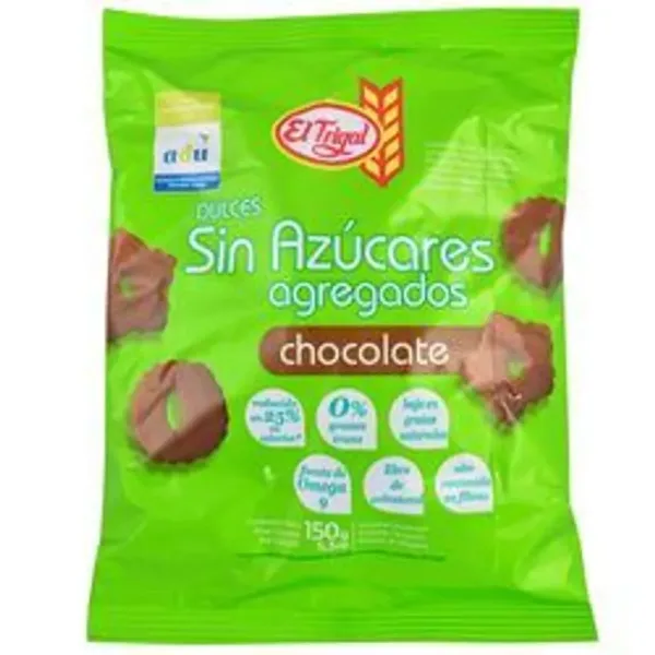 Galleta El Trigal sin Azucar Dulce Chocolate 150 g