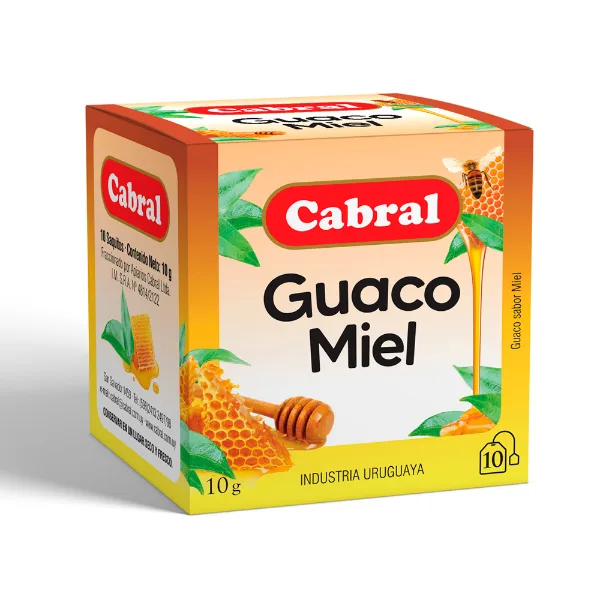 Té Cabral Guaco con miel 10 un.