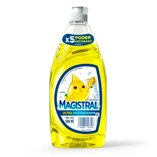 Deter Lavavajilla Magistral Ultra Limón 500 cc