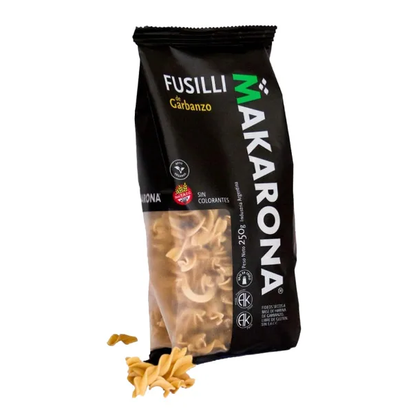 Fusilli de garbanzo Makarona 250 g