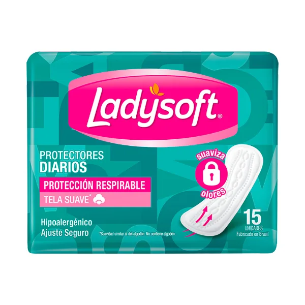Protector Diario Ladysoft Respirable 15 un.