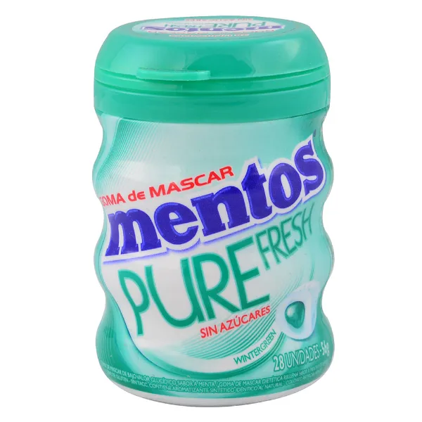 Chicles Mentos sin azúcar Fresh Wintergeen