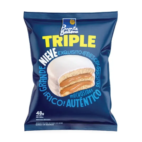 Alfajor Punta Ballena Triple Nieve Flowpack 48 g
