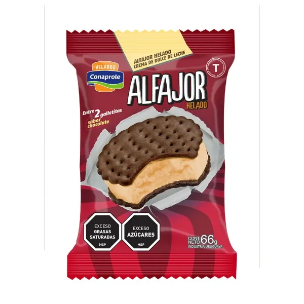 Helado Conaprole Alfajor Dulce de Leche