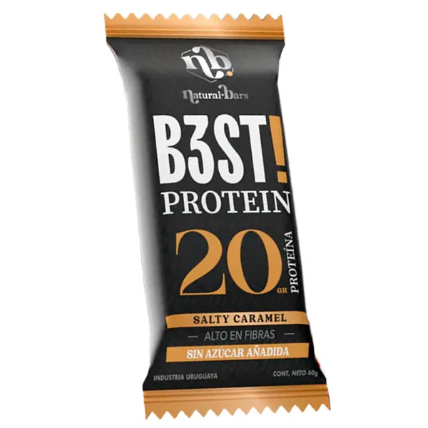 Barrita Proteína b3st Natural Bars Salty Caramel 60 g