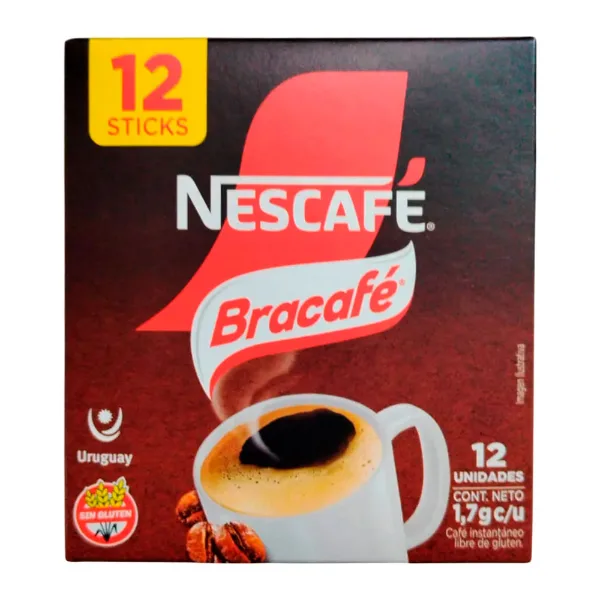 Café Nescafé Bracafé sticks 12 un.