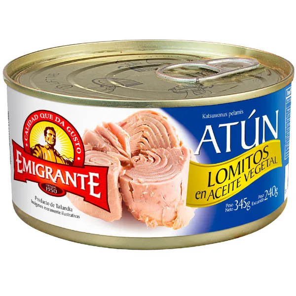 Atún lomito Emigrante en aceite 345 g