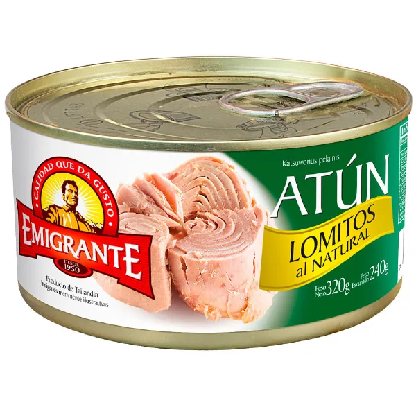 Atún lomito al natural Emigrante 345 g
