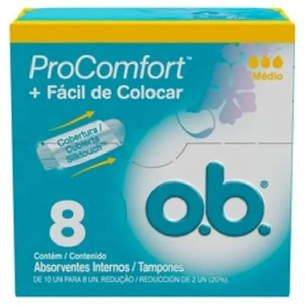 Tampones Ob Medio 8 un.