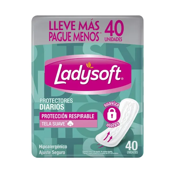Protector Diario Ladysoft Respirables x40