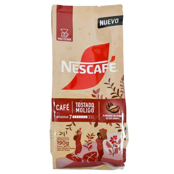Café Nescafé Tostado Molido Puro 190 g
