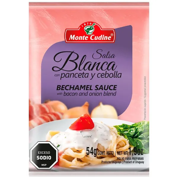 Salsa Blanca Monte Cudine Panceta y Cebolla 54 g