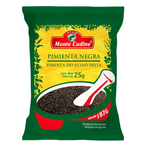 Pimienta Monte Cudine Molida Negra 25 g