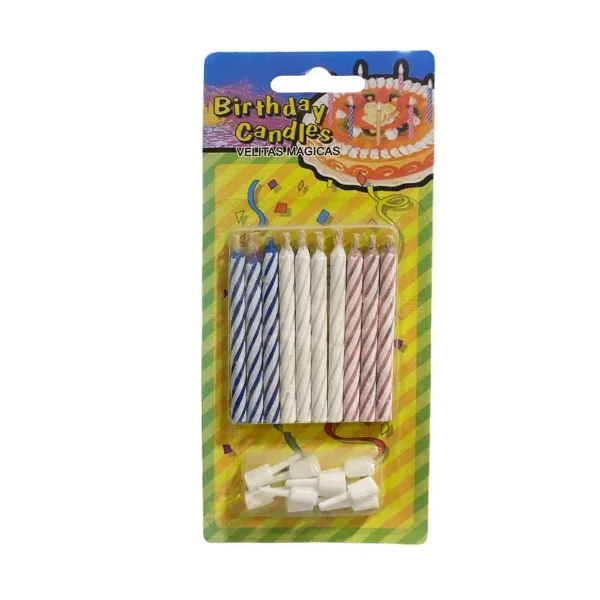 Velitas Candles Magicas con Soporte 10 un.