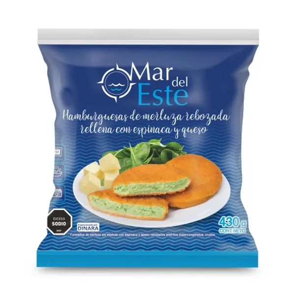 Medallon Mar del Este de Merluza Espinaca y Queso 430 g