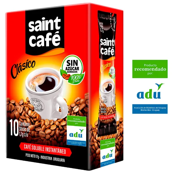 Café soluble Saint sticks 10 un.