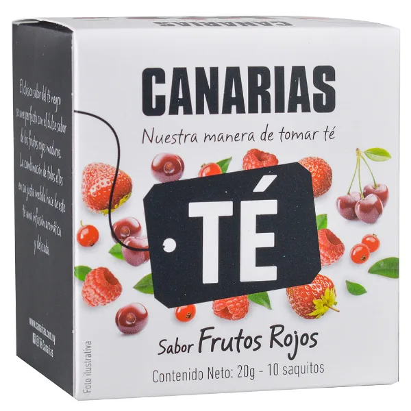 Té negro frutos rojos Canarias 10 sobres