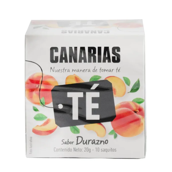 Te negro durazno Canarias 10 sobres