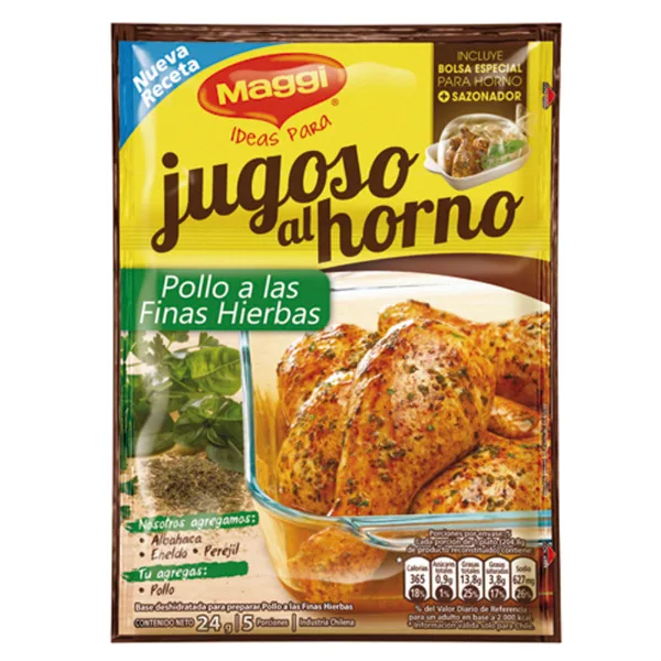Base jugoso Maggi pollo con hierbas 24 g