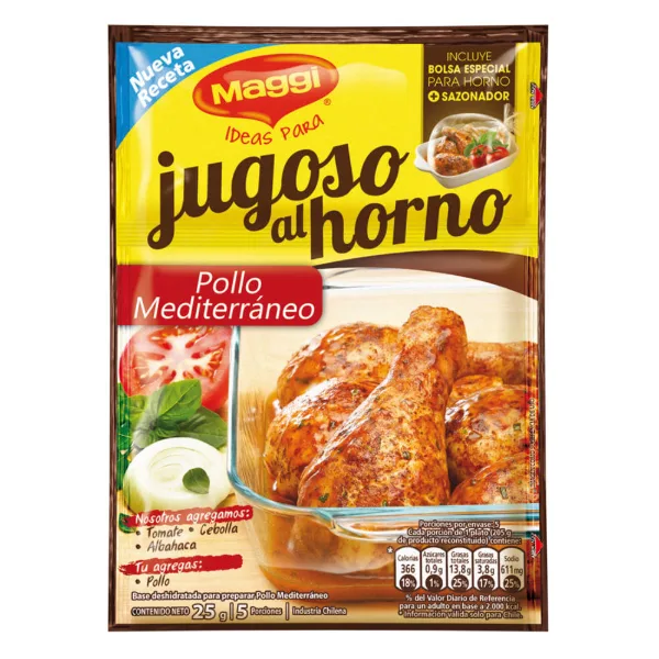 Base jugoso Maggi pollo mediterraneo 25 g