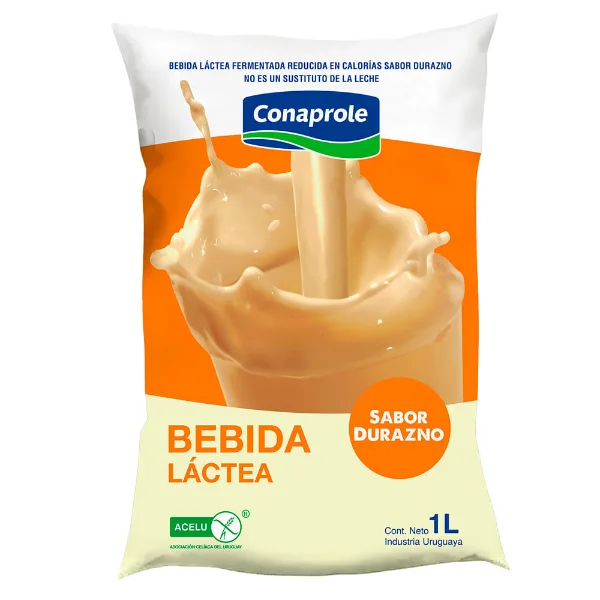 Bebida láctea Conaprole Durazno sachet 1 l