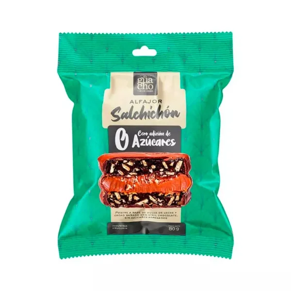 Alfajor Guacho Salchichón 0% Azucar 80 g