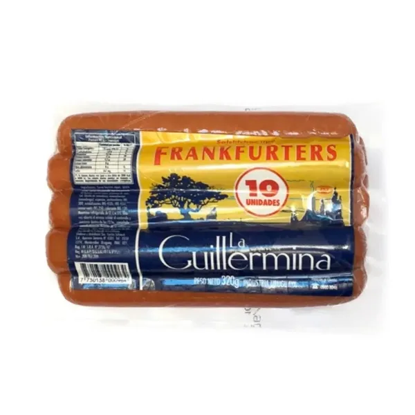 Frankfurters La Guillermina Cortos x10un 320 g