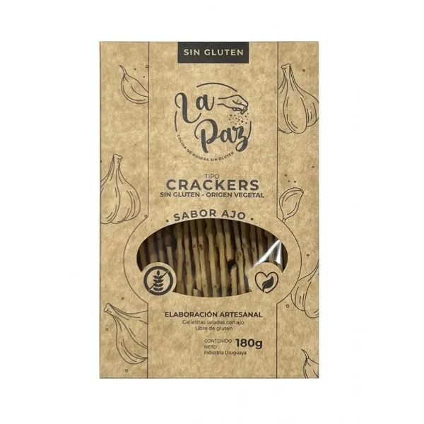 Galletas La Paz Ajo sin Gluten Caja 180 g