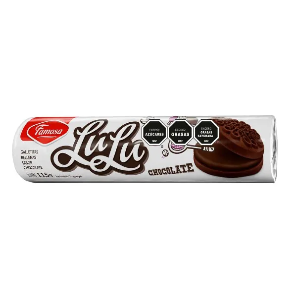 Galletitas Lulu Famosa Rellenas Chocolate 115 g
