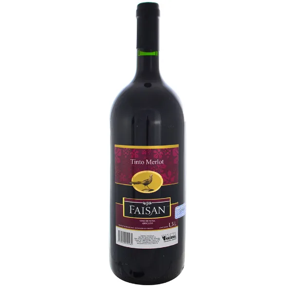 Vino Tinto Merlot Faisan 1,5 l