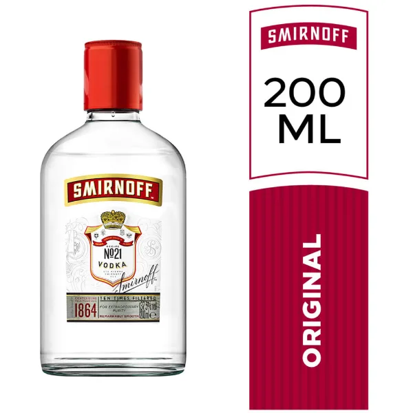 Vodka Smirnoff Red petaca