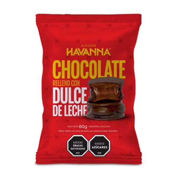 Alfajor Havanna Chocolate con Dulce de Leche 80 g