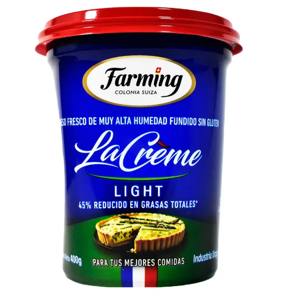 Queso Untable La Creme Light Farming 400 g