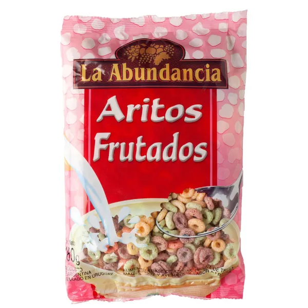 Cereales La Abundancia aritos frutados 180 g