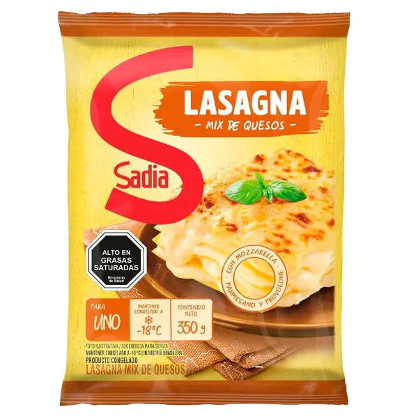 Lasagna Sadia mix de quesos 600 g