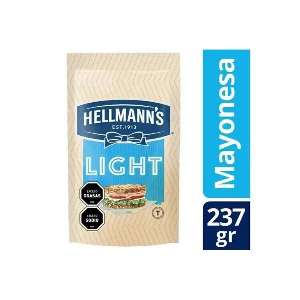 Mayonesa Hellmanns Light Doypack 237 g