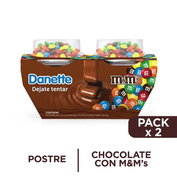Postre Danette Chocolate con Mym 220gr 2 un.