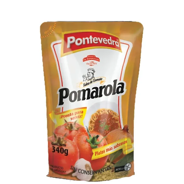 Salsa de Tomate Pontevedra Pomarola Doypack 340 g