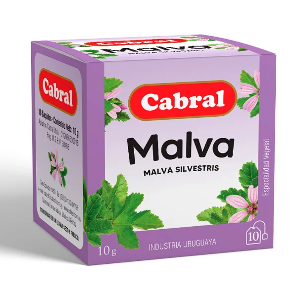 Té Cabral malva 10 un.