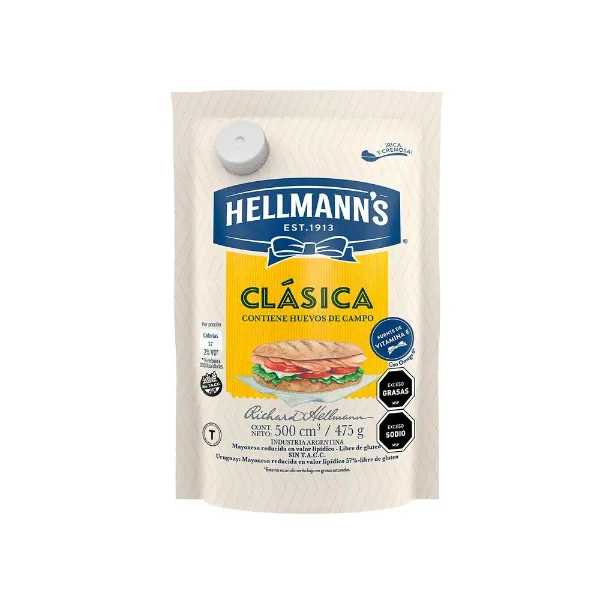 Mayonesa Hellmanns Doypack 500 g