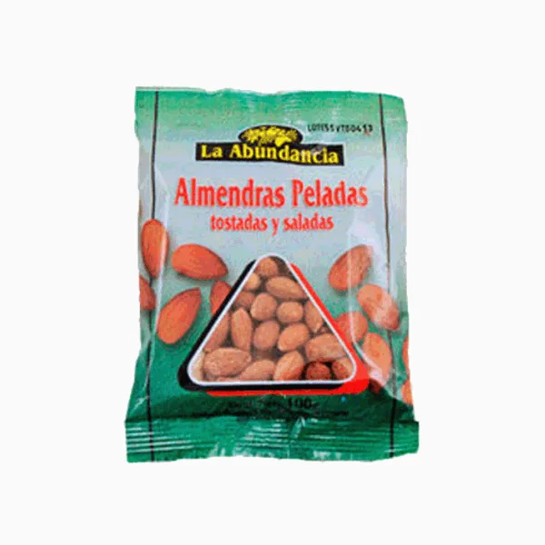 Almendras La Abundancia Peladas Tostadas-Saladas 100 g