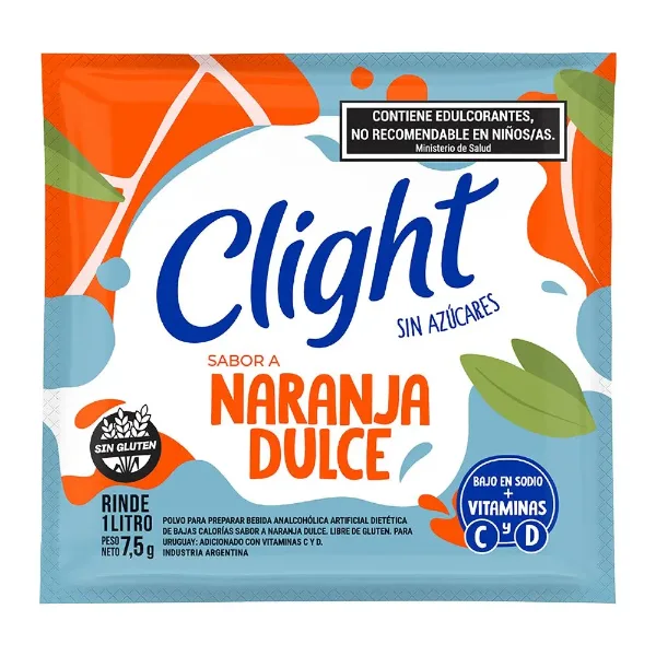 Jugo Clight en Polvo Naranja Dulce 8 g