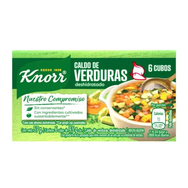 Caldo Knorr Verdura 6cubos