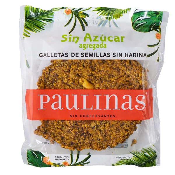 Galletas paulinas semillas sin harina sin azúcar 120 g